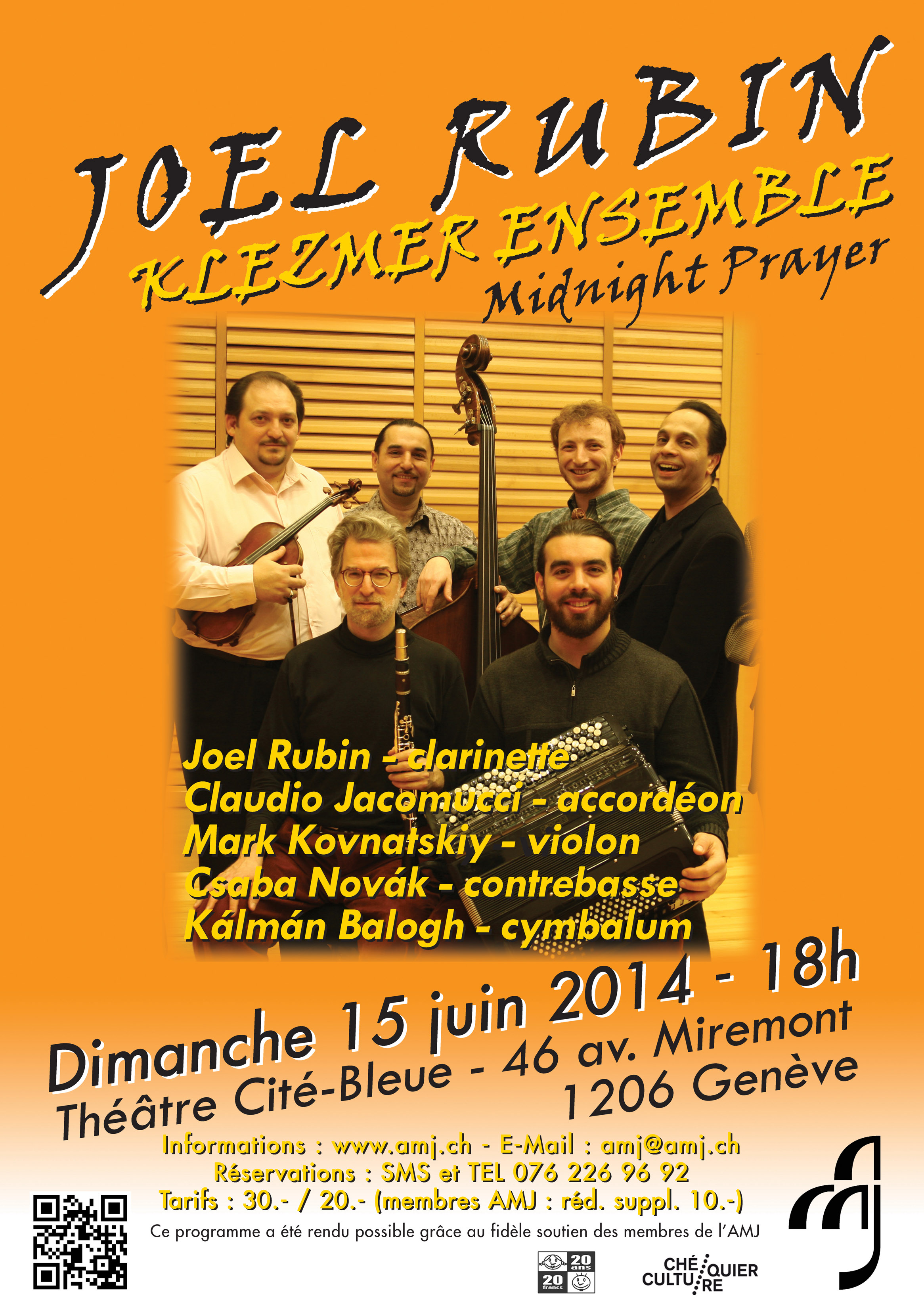 Joel Rubin klezmer ensemble - Genve - 15 juin 2014